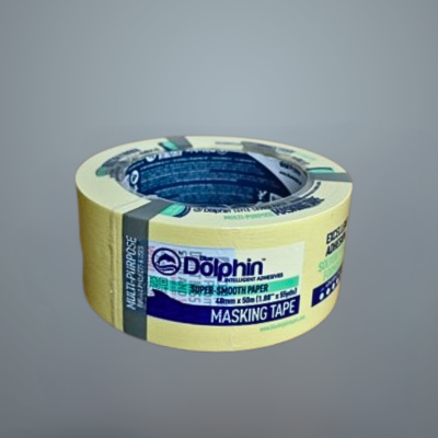 YELLOW Blue Dolphin. Многофункциональная малярная лента. Бумажная основа. 48мм х 50м.